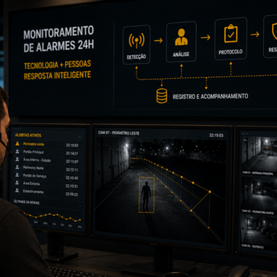 Monitoramento de alarmes: por que a resposta rápida depende da integração entre tecnologia e pessoas