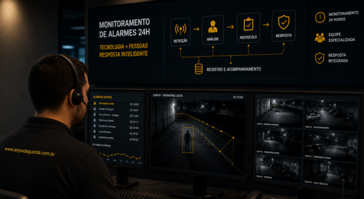 Monitoramento de alarmes: por que a resposta rápida depende da integração entre tecnologia e pessoas